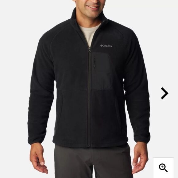 Columbia Men's Rapid Expedition Black Fleece Jacket Size XL - Picture 1 of 6